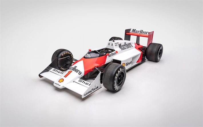McLaren MP43, F&#243;rmula Um, carro de corrida, F1, F&#243;rmula 1 retro carros de corrida, 1987 Formula One World Championship, DIA-Porsche, McLaren