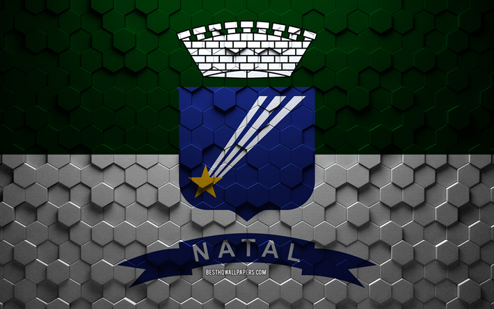 ナタールの旗, ハニカムアート, ナタール六角形フラグ, ナタール3d六角形アート