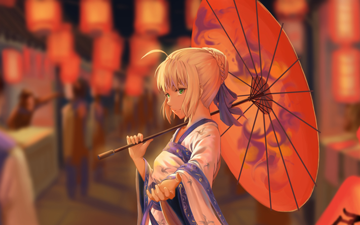 sabre, 4k, fate stay night, fate-serie, fate grand order, type-moon, sabre fate stay night