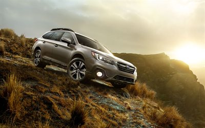 4k, Subaru Outback, offroad, 2018 cars, SUVs, 2018 Subaru Outback, japanese cars, Subaru
