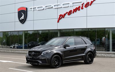 2022, Mercedes-Benz GLE-Class, 4k, front view, exterior, black GLE-Class, GLE tuning, Topcar, German cars, Mercedes-Benz