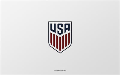 USA national soccer team, white background, football team, emblem, CONCACAF, USA, football, USA national soccer team logo, North America