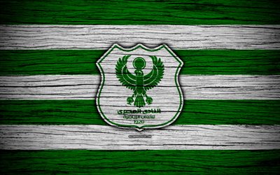 Masry FC, 4k, Egyptian Premier League, logo, soccer, Egypt, Masry, football, wooden texture, FC Masry