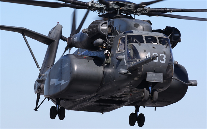 Sikorsky CH-53E Super Stallion, MH-53E, heavy military helicopter, transport aviation, US Navy, US, American helicopters