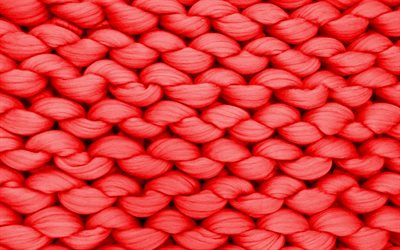 赤いロープの質感, 赤編みテクスチャ, 赤編みの背景, ロープのテクスチャ, 赤い糸のテクスチャ
