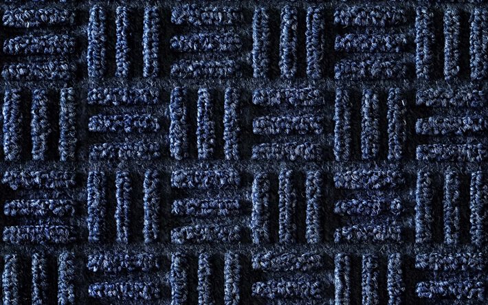 blue knitted texture, knitted background with lines, blue carpet texture, knitted texture, pile texture