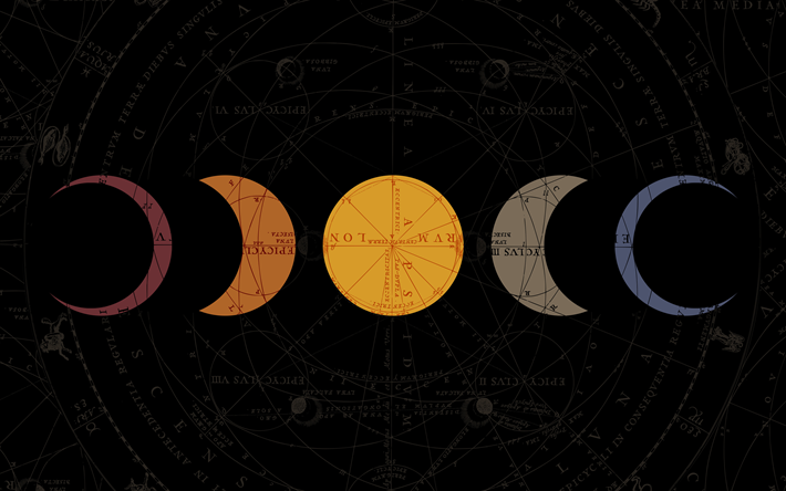 a astrologia, 4k, cart&#245;es, planetas, signos do zod&#237;aco, estrelas, mapas, conceitos de astrologia