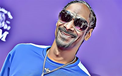 Snoop Dogg, fan art, amerikansk rappare, musik stj&#228;rnor, Snoop Lion, kreativa, amerikansk k&#228;ndis, Calvin Cordozar Broadus, Jr, m&#229;lade Snoop Dogg