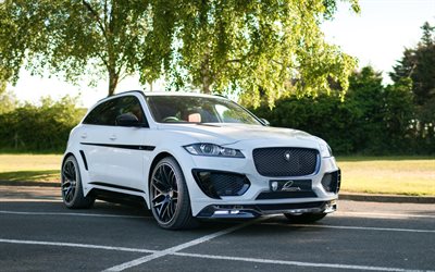 Lumma Design, Jaguar F-Ritmo, 2020, exterior, branco SUV de luxo, ajuste de F-Ritmo, branco novo F-Ritmo, Carros brit&#226;nicos, Lumma Design CLR F, Jaguar