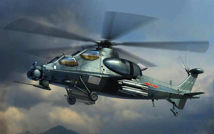 CAIC WZ-10, Chinese attack helicopter, WZ-10, attack helicopter, Chinese Z-10, Chinese Air Force