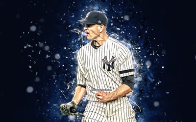 James Paxton, 4k, MLB, los Yankees de Nueva York, el lanzador de b&#233;isbol de la Liga Mayor de B&#233;isbol, James Alston Paxton, luces de ne&#243;n, James Paxton los Yankees de Nueva York, James Paxton 4K, de los Yankees de NY