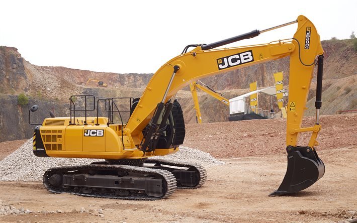 JCB JS 300 LC, dumper, escavatore, cava, macchine speciali, JCB