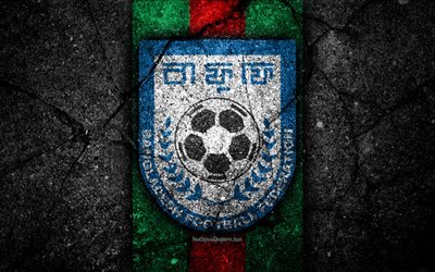 4k, Bangladesh football team, logo, AFC, football, asphalt texture, soccer, Bangladesh, Asia, Asian national football teams, Bangladesh national football team