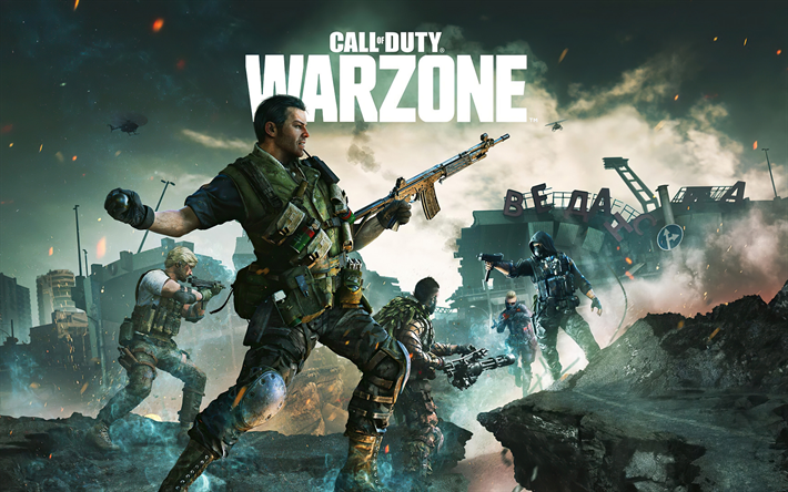 Call of Duty Warzone, poster, promo materials, new games, Call of Duty characters, Call of Duty poster