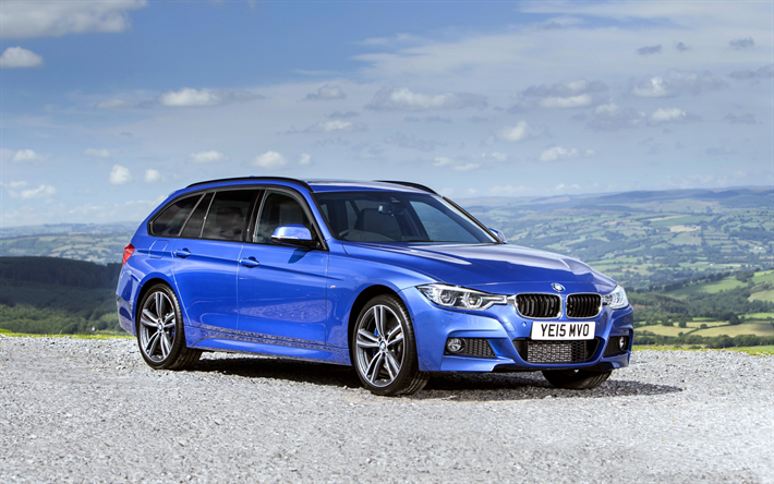 BMW 3-series Touring, vagones, F31, azul bmw, alem&#225;n, coches, BMW