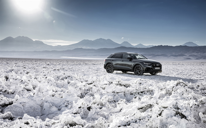 Audi P8, 2018, Quatro, Linha S, preto crossover, deserto de sal, novo preto P8, Carros alem&#227;es, Audi