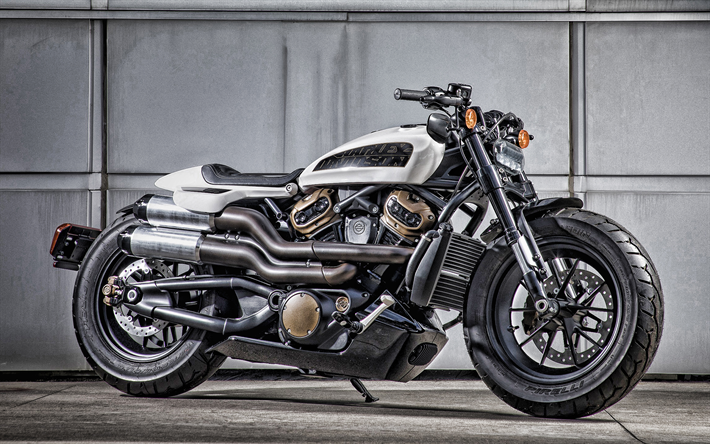 Harley-Davidson Sportster XR1200, 2019, fresco e moto, custom, tuning, moto americane, Harley Davidson