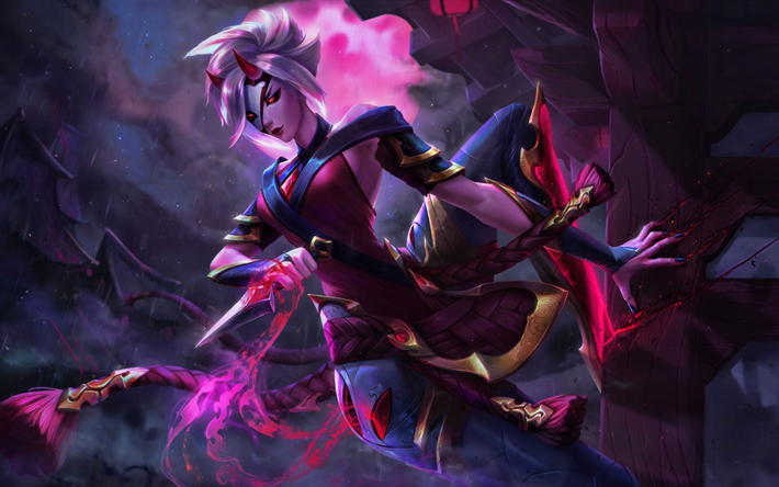 Camille, darkness, MOBA, warrior, League of Legends, Camille League of Legends, artwork, League of Legends characters