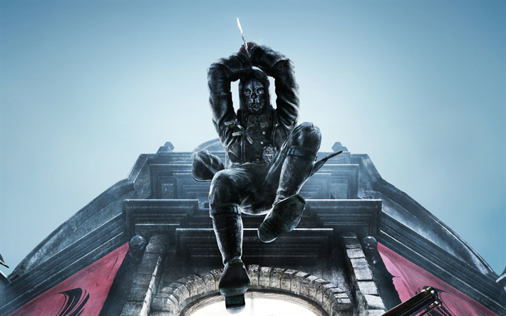 Dishonored 2, cartaz, caracteres, arte, personagens principais, Arkane Studios
