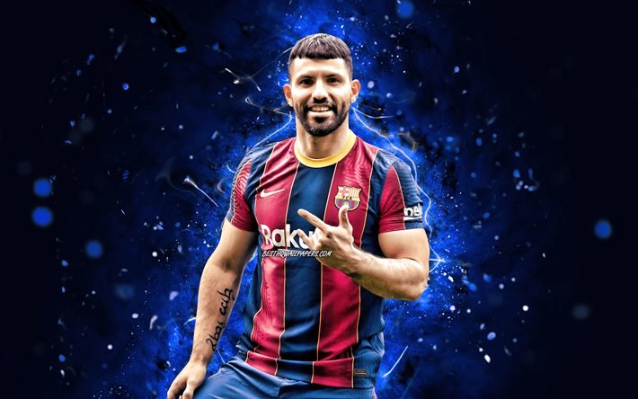 Download wallpapers Sergio Aguero, 4k, FC Barcelona, 2021, argentinian ...