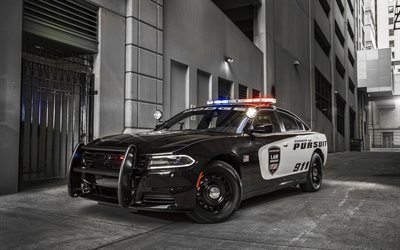 Dodge charger Pursuit, 2018 voitures, voiture de police, Dodge