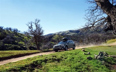 Subaru Outback, offroad 2018 carros, cruzamentos, Subaru