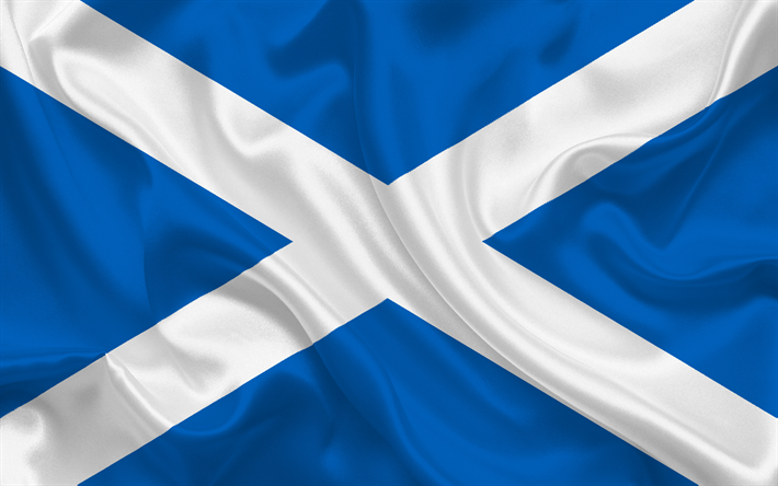 Scottish flag, Scotland, Europe, flag of Scotland