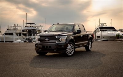 Ford F-150 Limited SuperCrew, 4k, 2018 cars, pickups, SUVs, new F-150, american cars, Ford