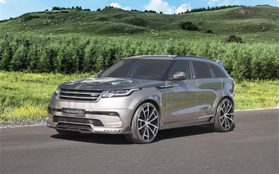 Range Rover Velar, 4k, 2018 cars, Mansory, tuning, Land Rover, tunned Velar, Range Rover