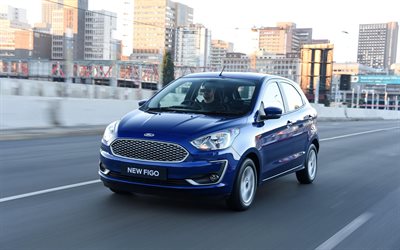Ford Figo, 4k, tie, 2018 autoja, kompakti autoja, uusi Figo, Ford