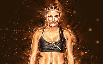 Sonya Deville, 4k, des lutteurs am&#233;ricains, WWE, catch, les n&#233;ons, Daria Rae Berenato, les lutteuses, Sonya Deville 4K, les lutteurs