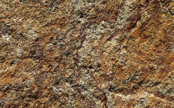 brown stone sfondo, pietra naturale, texture, macro, grunge background, marrone, sfondi, grunge sfondo di pietra, pietra