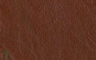 4k, en cuir brun de fond, macro, en cuir de motifs, de textures de cuir, de cuir brun texture, brun origines, de cuir, de milieux