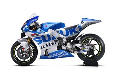 Suzuki GSX-RR, 2020, MotoGP, Team SUZUKI ECSTAR, Alex Rins, side view, racing motorcycle, japanese motorcycles, Suzuki