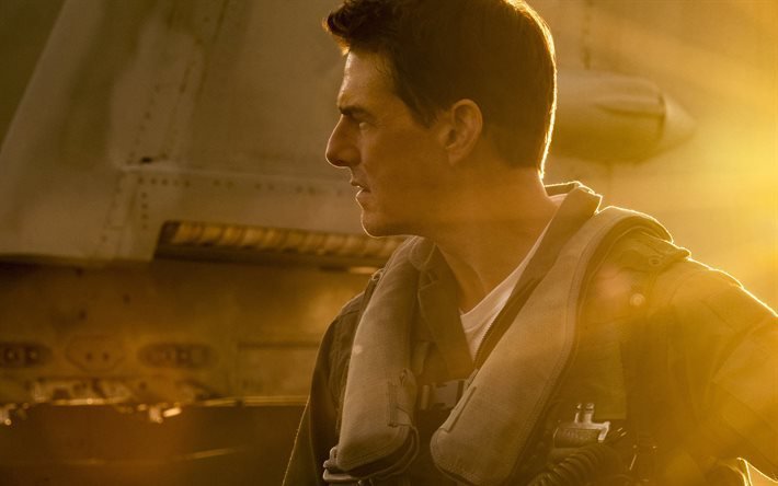 Top Gun Maverick, 2021, cartaz, materiais promocionais, Tom Cruise, Top Gun 2, personagem principal