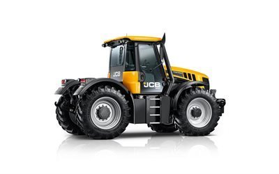 JCB 3230 XTRA, traktori, Fastrac 3230, maatalouskoneiden, traktorin valkoinen tausta, JCB