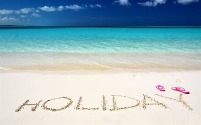 vacation, holiday, beach, sand, tropical islands