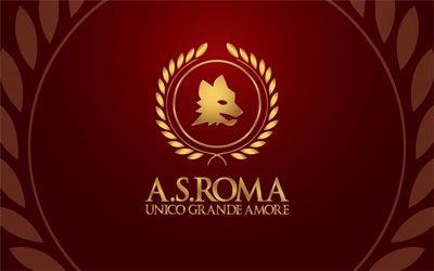 AS Roma, Fotboll, Italien, Serie A, Roma logotyp