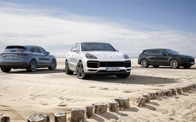 Porsche Cayenne S, 2018, 4k, sports off-road cars, facelift, new Cayenne, German cars, Porsche