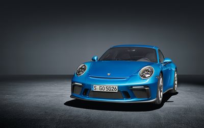 Porsche 911 GT3, 4k, 2017 cars, Touring Package, supercars, german cars, Porsche
