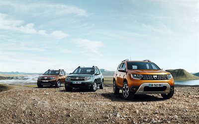 Dacia Duster, 4k, 2018 cars, evolution, new Duster, crossovers, Dacia