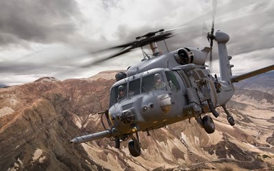 Sikorsky HH-60, Pave Hawk, helic&#243;ptero militar, a For&#231;a A&#233;rea dos EUA, EUA, Americana de helic&#243;pteros