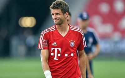 Thomas Muller, German footballer, Bayern Munich, Bundesliga, portrait, football