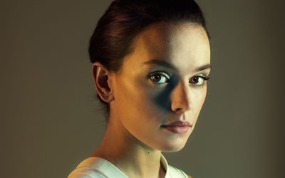 Daisy Ridley, portrait, 2017, English actress, Star Wars