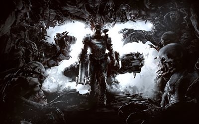 Doom Eternal, 4k, poster, 2019 games, shooter