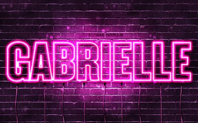 Download wallpapers Gabrielle, 4k, wallpapers with names, female names