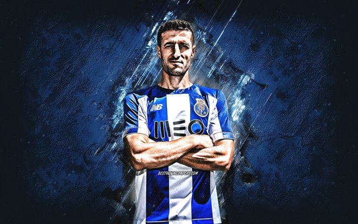 Ivan Marcano, le FC Porto, l&#39;espagnol, joueur de football, le portrait, la pierre bleue de fond, football