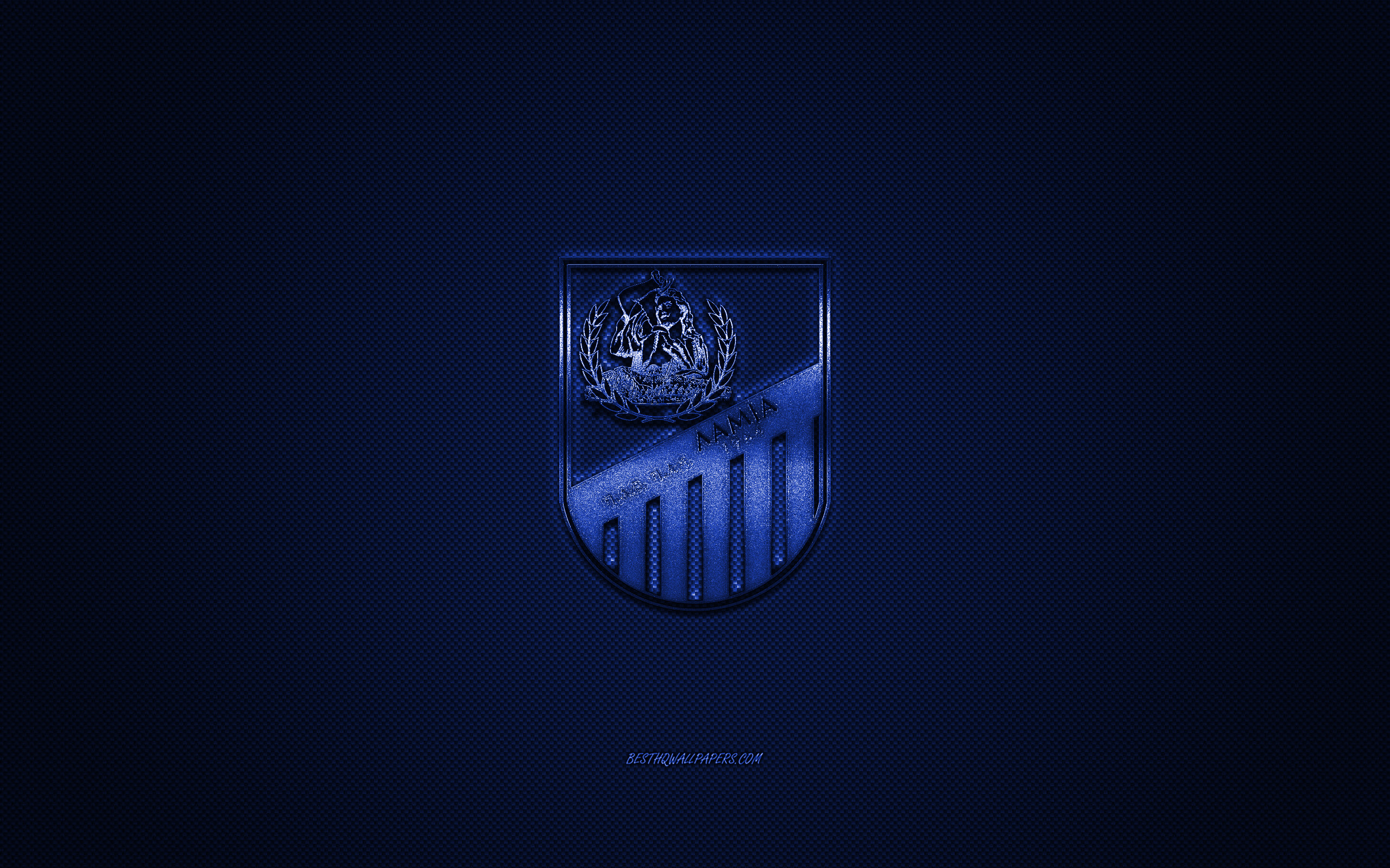 ダウンロード画像 Pas Lamia1964年 ギリシャのサッカークラブ スーパーリーグのギリシャ 青色のロゴ ブルーカーボンファイバの背景 サッカー Lamia ギリシャ Pas Lamia1964年にロゴ 画面の解像度 2560x1600 壁紙デスクトップ上