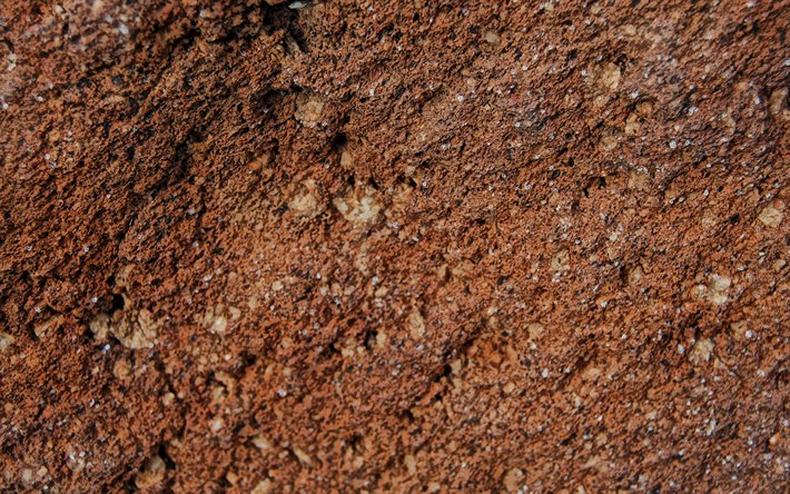 褐色の岩肌, 茶地質感, ロックの背景, 褐色砂