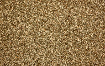 buckwheat textures, 4k, food textures, buckwheat, cereals, groats textures, macro, buckwheat backgrounds